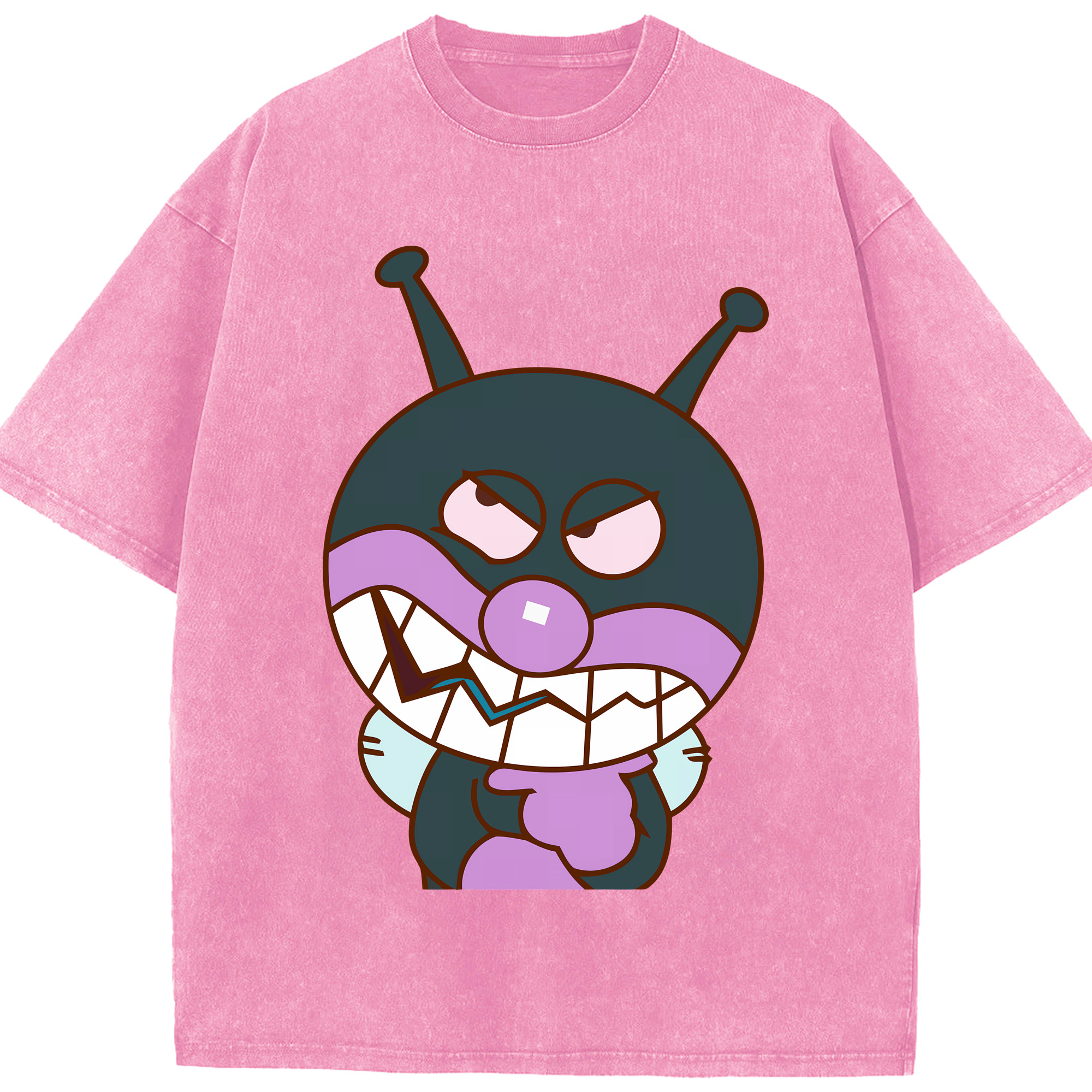 （画像用） アンパンマン Anpanman 綿100% ヴィンテージ風 半袖Tシャツ（フロントプリント）